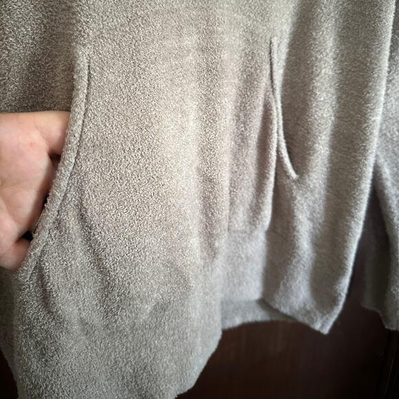 YOUNG FABULOUS & BROKE | Taupe Ultra Soft Plush Knit Hoodie Sweater  Extra Small - Picture 3 of 6
